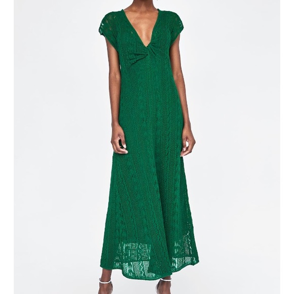 zara crochet dress